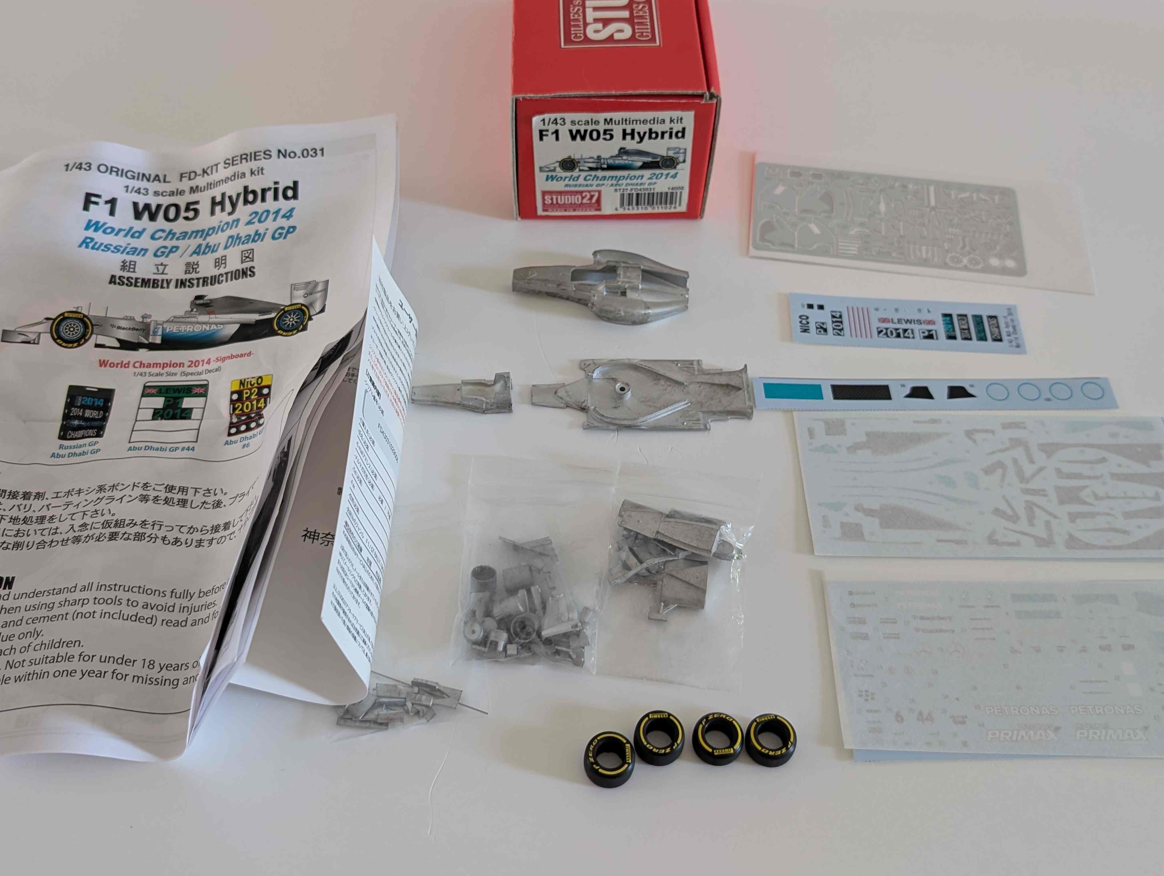 Studio27 : Kit Mercedes W05 Hamilton winner Abu Dhabi 2014